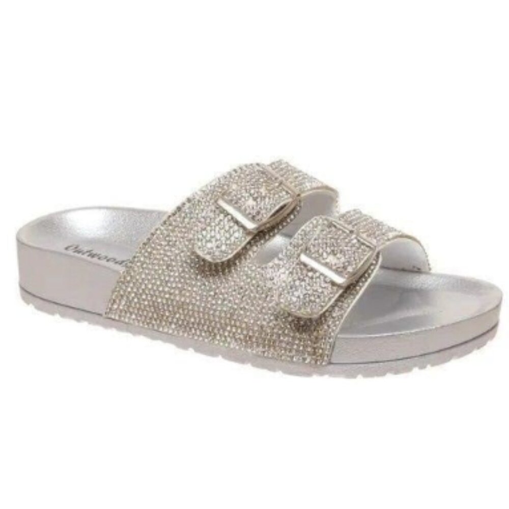 NWT Rhinestone Outwoods Slides for Kids